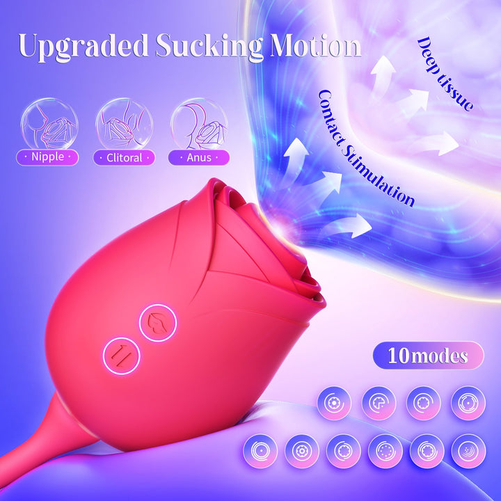 Flapping and Sucking Vibration dildo Toy