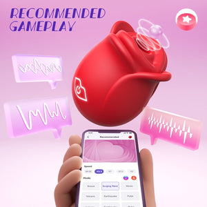 2024 APP Control Rose Suction Clitorial Stimulator Vibrator - Sohimi