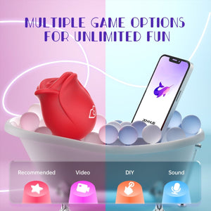 2024 APP Control Rose Suction Clitorial Stimulator Vibrator - Sohimi