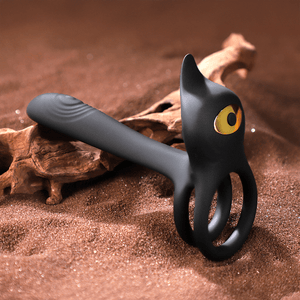 3 in 1 Multifunctional Penis Cock Ring with 10 Vibrating Modes - Sohimi