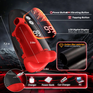 4 in 1 App Control Big Month Tapping and Vibrating Trainer and Masturbator - Sohimi