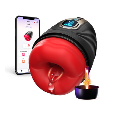 2 in 1 Mouth Vibrator and Male Penis Trainer with App Control