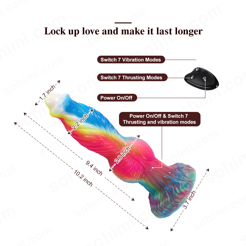 PhoenixGP| 10.2 inch Fantastic 3 in 1 Realistic Huge dildo Vibrator Sex Toy-App Control