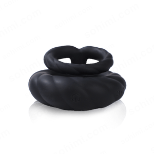 Adult Double Penis Ring Vibrator Cock Ring with 10 Vibration Modes - Sohimi