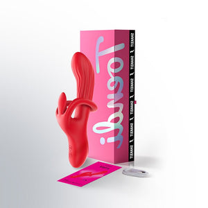 Valis retail packaging with red app controlled vibrator