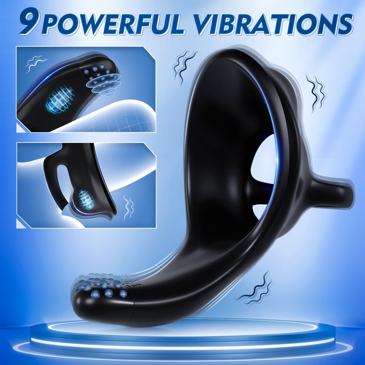 App Control Multi Stimulation Penis Ring and Prostate Massager - Sohimi