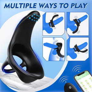 App Control Multi Stimulation Penis Ring and Prostate Massager - Sohimi