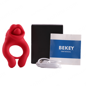 BEKEY| Penis Ring with Clitoris Testicle Stimulator for Couples - Sohimi