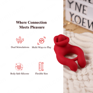 BEKEY| Penis Ring with Clitoris Testicle Stimulator for Couples - Sohimi