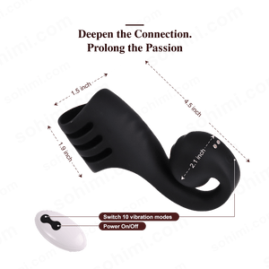 CASE|Multi Stimulation Snail - Shaped Penis Sleeve Ring with 10 Vibrating - Sohimi