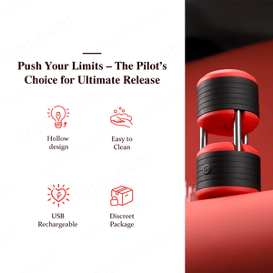 DUMBBELL| Auto Hollow 3D Textured Channel 10 Vibration Male Masturbator - Sohimi