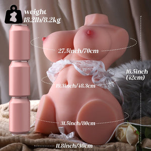 Sohimi EVA 18lb TPE torso doll body detail image