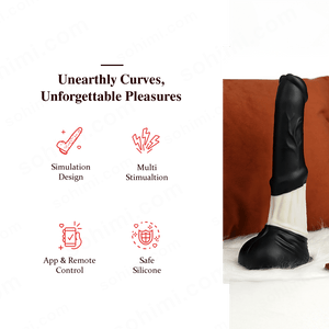 HORSE 4 in 1 Lifelike App Control Thrusting and Vibrating Huge Dildo - Sohimi
