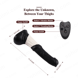 HORSE 4 in 1 Lifelike App Control Thrusting and Vibrating Huge Dildo - Sohimi