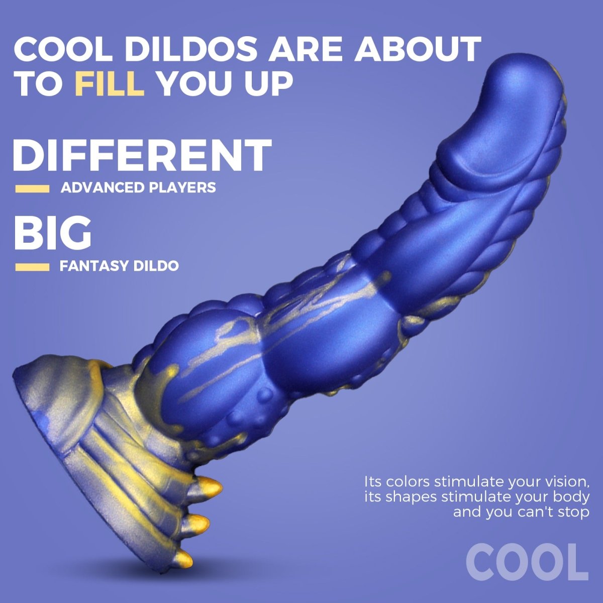 Huge 8.26inch Waterproof Body - Safe Realistic Monster Dildo with Suction Cup - Sohimi