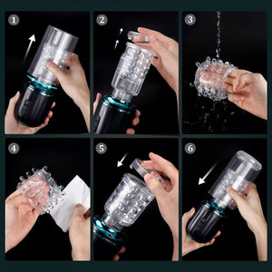 Thrusting & Rotating Male Masturbator