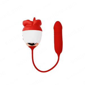 HZCSD|Rose Kiss and Bitting Thrusting Clitoris and G - Spot Vibrator - Sohimi