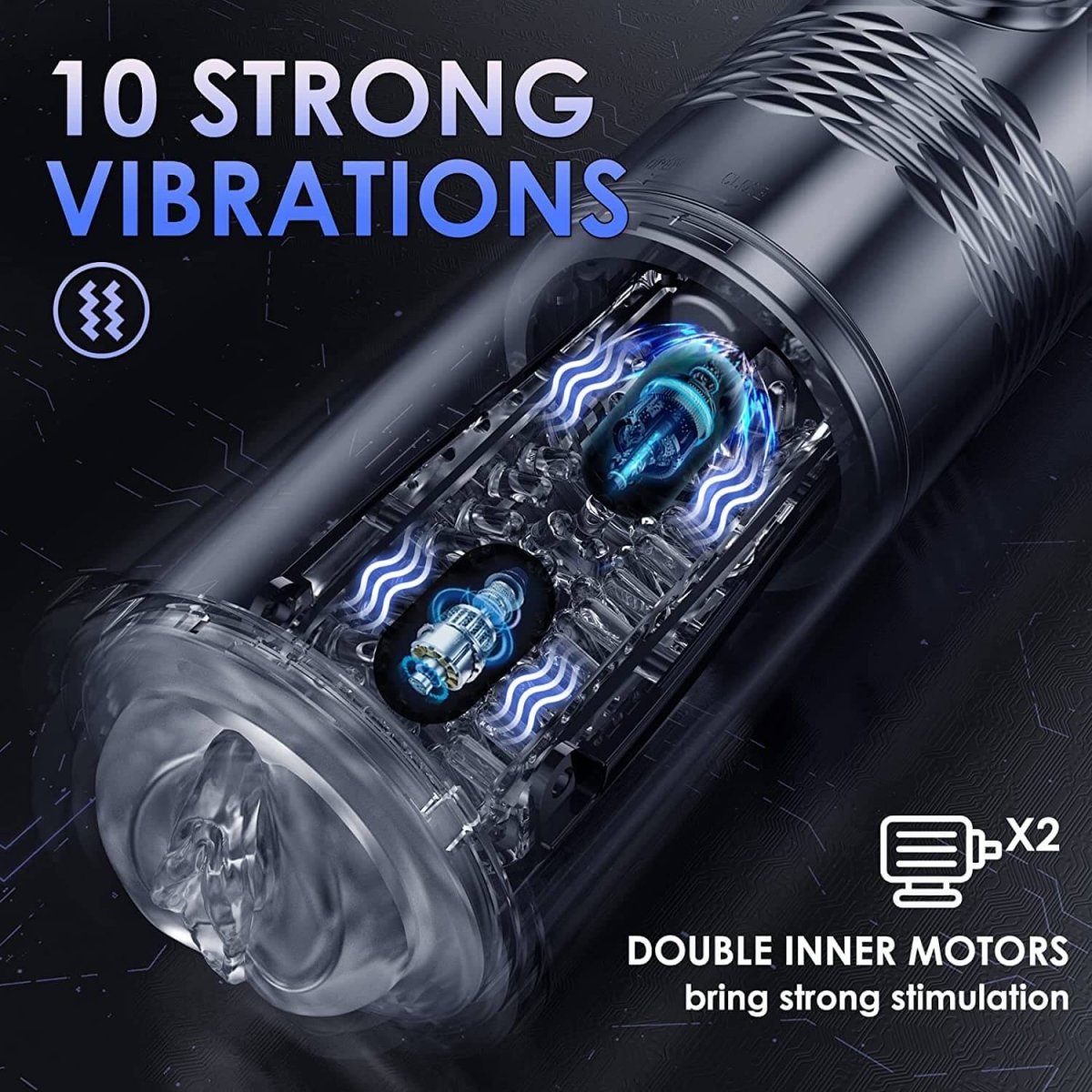 Innovative Motors Telescoping LCD Display Masturbator - Sohimi