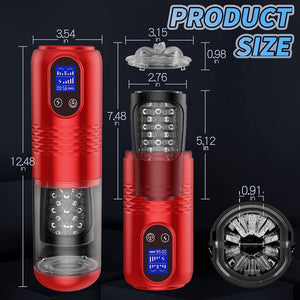 Innovative Motors Telescoping LCD Display Masturbator - Sohimi