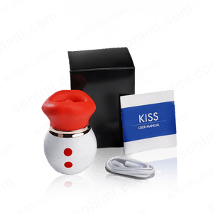 KISS|Rose Tongue Licking & Suction Clitoral Stimulator Sex Toys - Sohimi