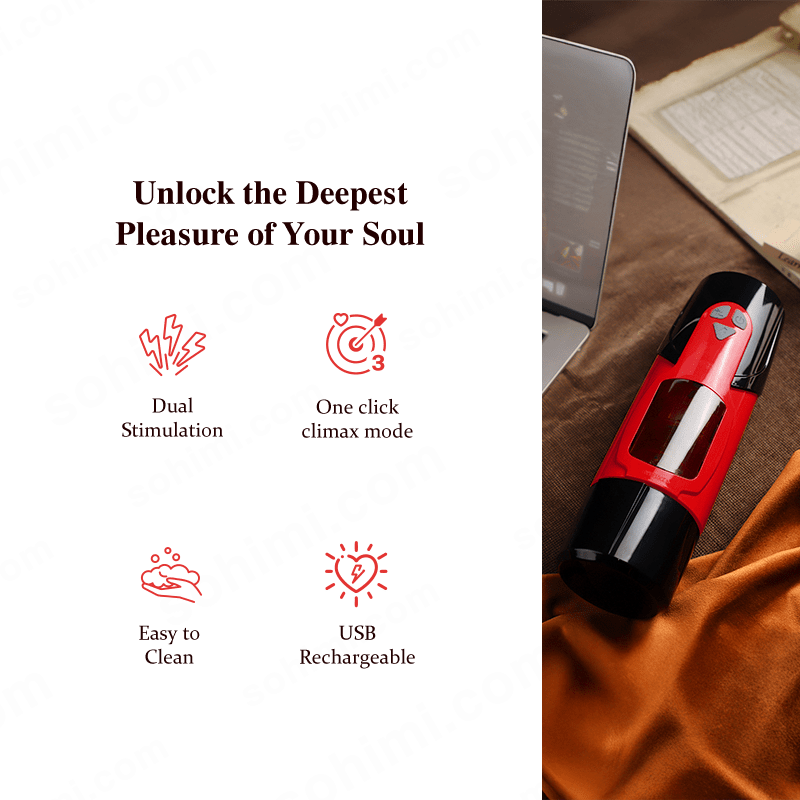 Sohimi DARK rotating head and thrusting motion feature graphic