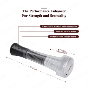 LACH| 3 in 1 Vibrating and Suction Male Penis Pump Sex Toy - Sohimi