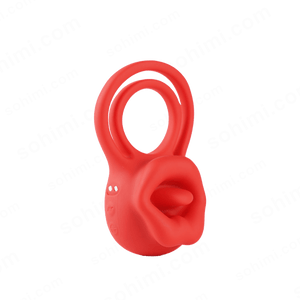 LINNA| Tongue Licking and Vibration Cock Ring for Couple - Sohimi