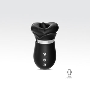 Black tongue vibrator color variant on white background