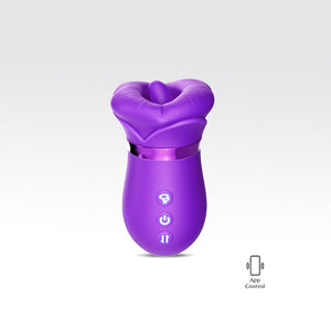 Purple tongue vibrator color variant on white background