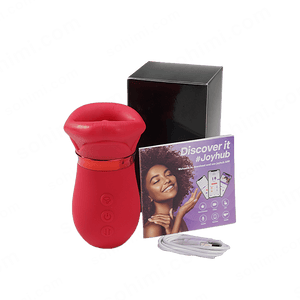 LIPS| Kiss App Control Tongue Licking Multi Stimulations Mouth Vibrator - Sohimi