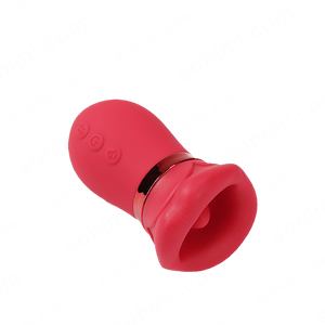 LIPS| Kiss App Control Tongue Licking Multi Stimulations Mouth Vibrator - Sohimi