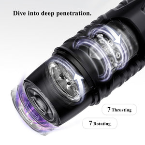 Pocket pussy detail showing rotating head