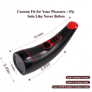 MoonHorn| Powerful Sucking & Vibrating Heating Male Masturbator - Sohimi