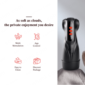 MYNA| 3 in 1 App Control Sucking and Vibration Male Pocket Pussy - Sohimi