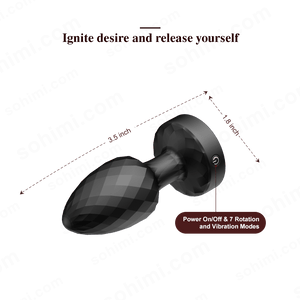 PIET| Vibration and Rotation Butt Plug Sex Toy - Sohimi
