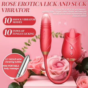 Rose Tongue Licking and Thrusting Female Clit and G - spot stimulator - Sohimi