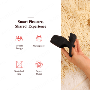 SERAPH| Upgrade Vibration Cock Ring with Penis Sleeve Couple Sex Toy - Sohimi