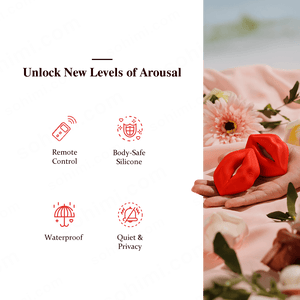 SSCHU - ROSE| Nipple Clamps Lips Kiss Vibrator Sex Toy - Sohimi