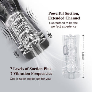 Transparent inner sleeve detail showing textured channel design