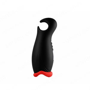 Black and red male masturbator on a white background with 'sohimi.com' branding.