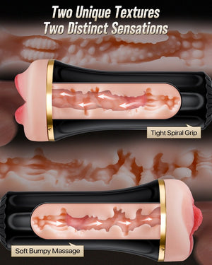 Two Realistic Channels Male Pocket Pussy - Sohimi