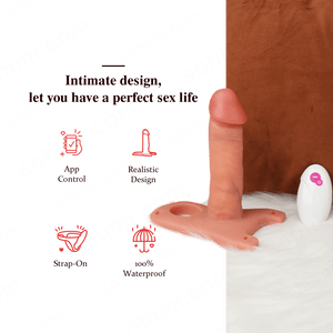 UricaGuard 2| App Control Strap - on Vibration Cock Ring Hollow Dildo - Sohimi