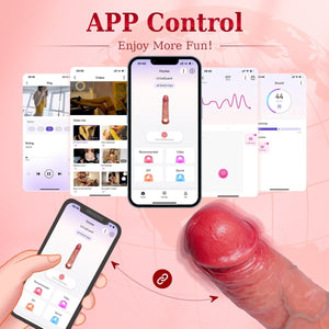 UricaGuard| App Control 4 in 1 Male Sex Toys Penis Extender Vibrating Cock Ring - Sohimi