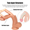 Two-Layer Structure Realistic Dildo with Powerful Suction