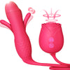 Flapping and Sucking Vibration dildo ToyMOOLIGIRL| Upgraded Rose Female Flapping and Sucking Vibration dildo