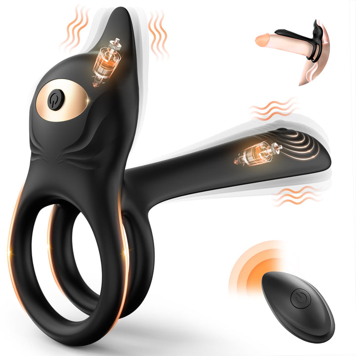 3 in 1 Multifunctional Penis Cock Ring with 10 Vibrating Modes