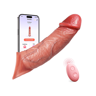 UricaGuard| App Control 4 in 1 Male Sex Toys Penis Extender Vibrating Cock Ring