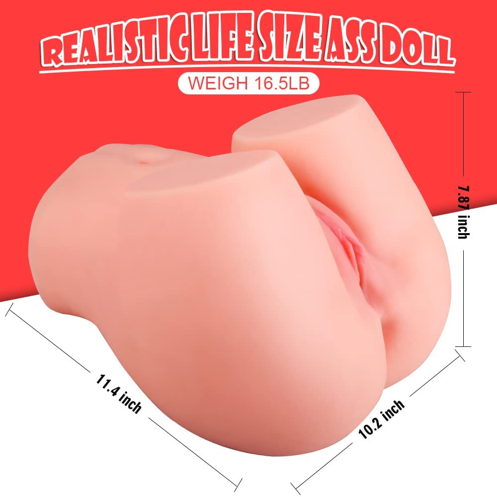 16.5lb TPE Butt Masturbator with Dual Channels | Sohimi 16.5lb TPE Butt Masturbator with Dual Channels | Sohimi