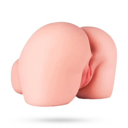 16.5LB male masturbator side view showing compact realistic butt design