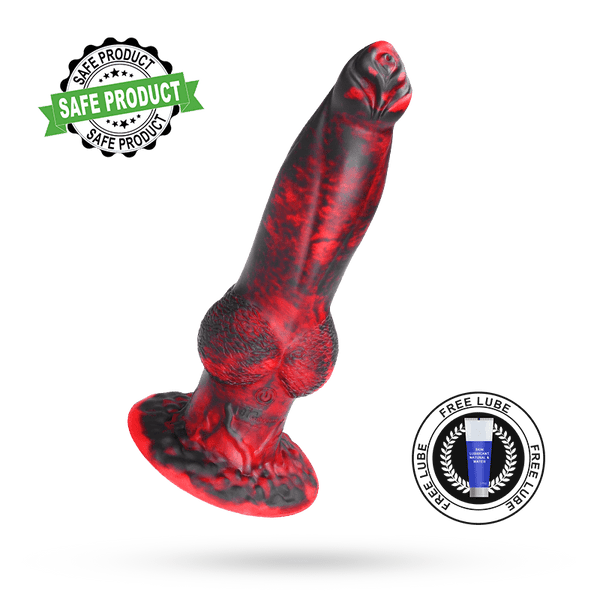 2 in 1 8.7in Thrusting & Vibrating Silicone Monster Dildo